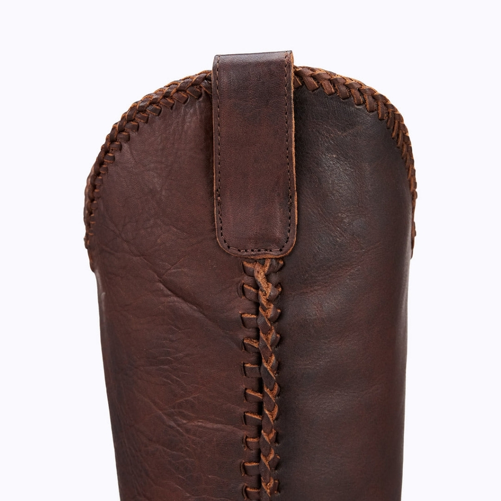 Lane Women's Plain Jane Western Boots Round Toe Brown - Picture 7 of 11
